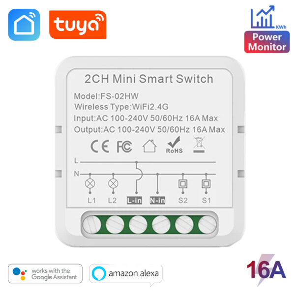 2 Ch WiFi smart switch